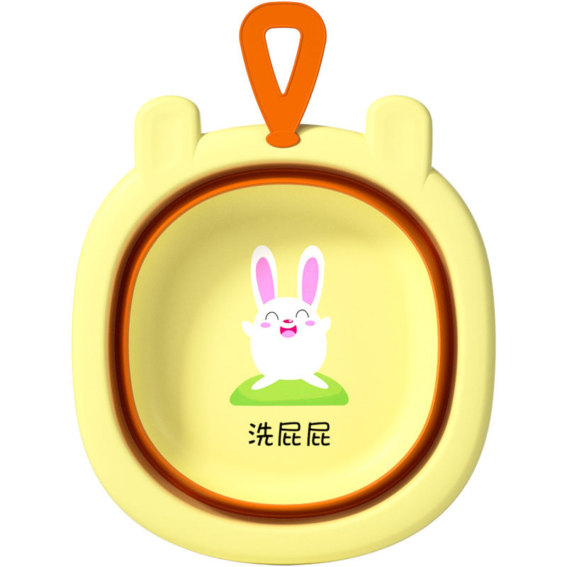 Baby wash basin - newborn & infant specially designed for washing face, bottom, and feet - collapsible