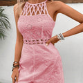 Women's sleeveless romper with cutout detail and lining - new spring/summer  collection for us & european markets - fashionable, comfortable, and perfect for cross-border e-commerce