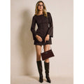 fashion  autumn new arrivalretrofrenchstripesfashionelegantsilmelegancedress
