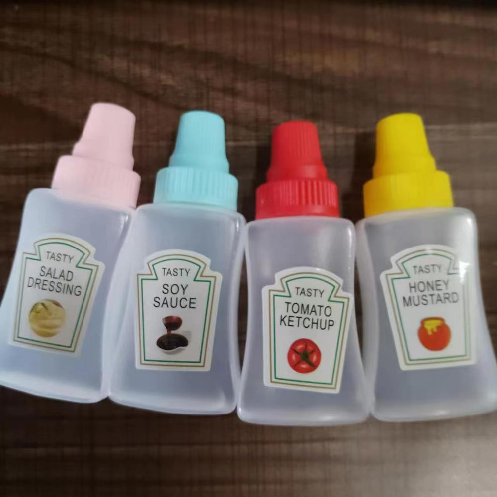 Mini sauce bottle plastic squeeze sauce bottle japanese style squeeze condiment bottle food grade portable soy sauce bottle cross-border