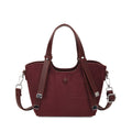 Elegant fashion western-style women's bag, lychee pattern, popularcasual women's bag, shoulder crossbody, textured korean style vegetable basket bag