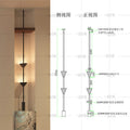 Entrance aisle corridor aisle overhead speaker floor lamp house living room background wall long pole hourglass floor lamp