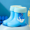 Blue "eggshell dragon" - fleece lined, detachable
