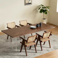 Walnut minimalist dining table acrylic desk tea table solid wood home office desk computer desk study large board table