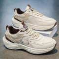 Men's athletic shoes - 2026 spring collection - leather, waterproof, thick-soled, height-increasing, casual sneakers for students