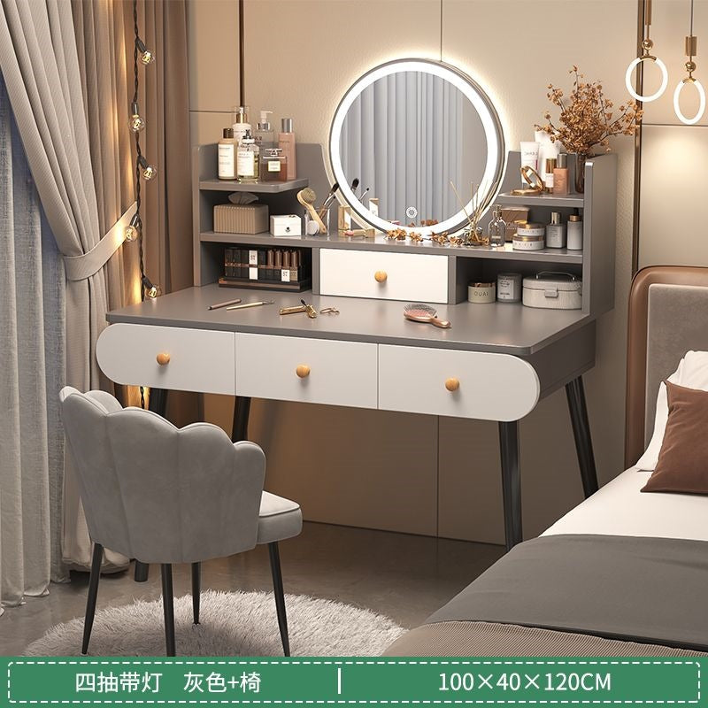 Vanity table bedroom simple modern small makeup cabinet all-in-one small apartment new arrival makeup table makeup table
