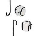 Extended iron s-hook - perfect for christmas, holiday decorations, doorways, home, dorms, and rentals