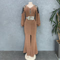 supply elegancepure color hot diamond long sleevesdress party birthday banquet silm evening dress women's big sale
