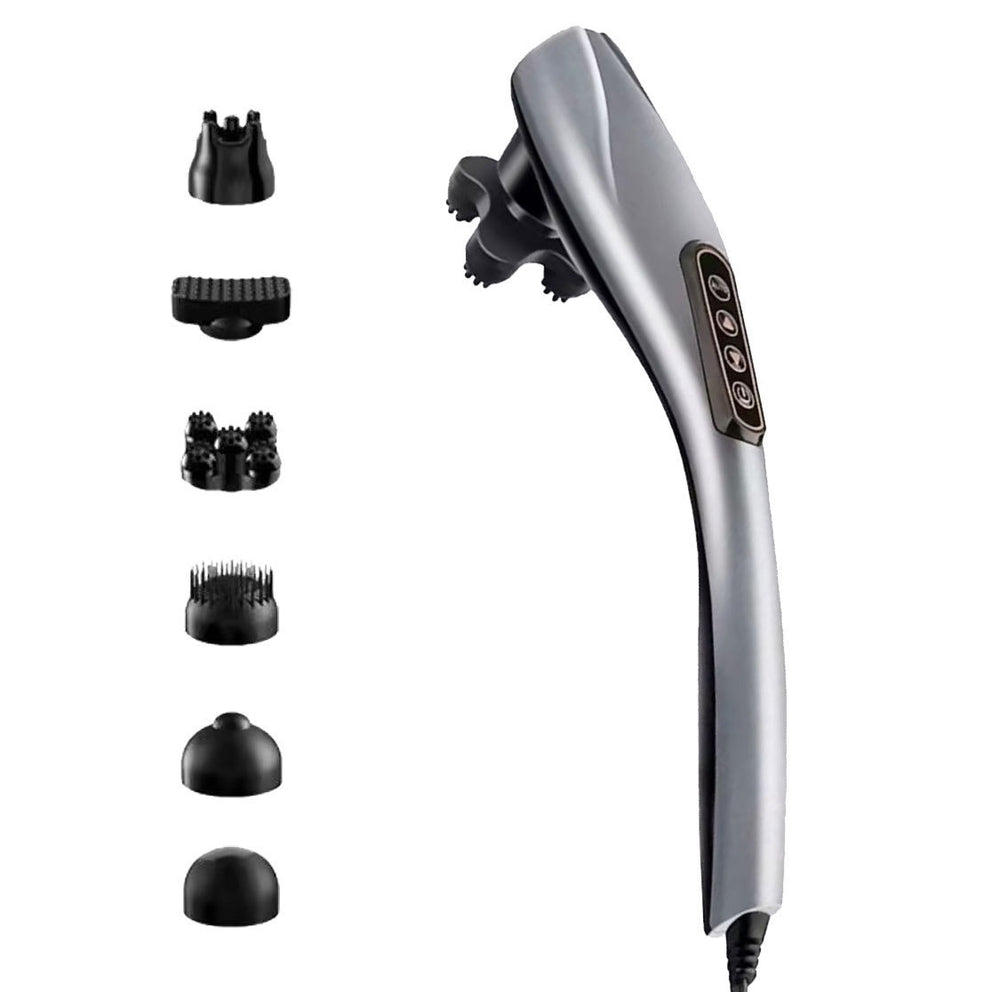 Massage stick rechargeable massager cervical spine waist back full body massager handheld electric back beating instrument knocking vibrator