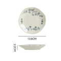 Chinoiserie underglaze ceramic seasoning dish stylish modern casual restaurant for home ceramic dish plate cooking soy sauce dish