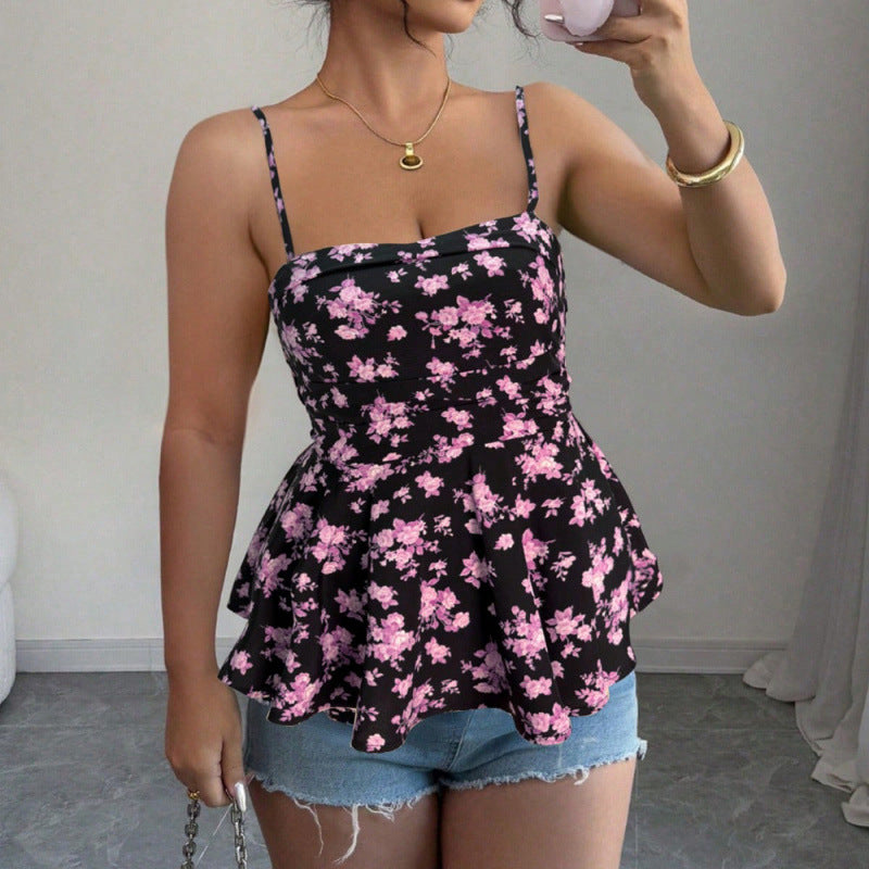 Xibo  summer new arrival bodycon mini dress - fashionable, elegant, slim-fit printed bandeau a-line dress