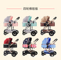 Customized kids stroller, two-way, sit and lie down, baby one-click foldable high-view stroller, foldable