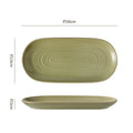 15.1inch day-shaped plate-green