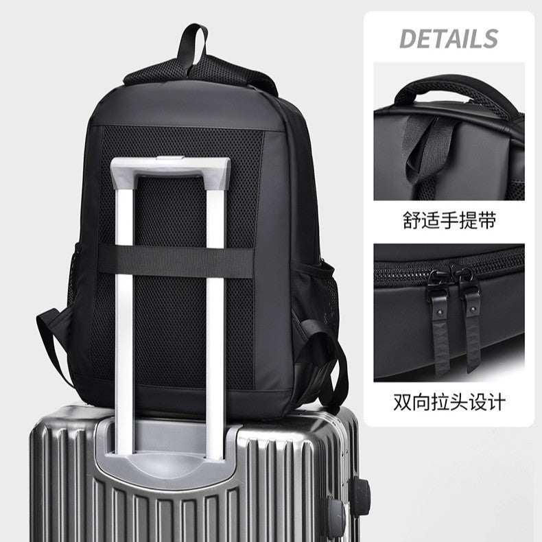 Cross-border new lightweight men's fashion backpack leisure travel backpack business waterproof computer bag gift wholesale