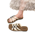 Women's summer slippers - 2026 new fashion french crossover comfortable stylish roman sandals flat slippers