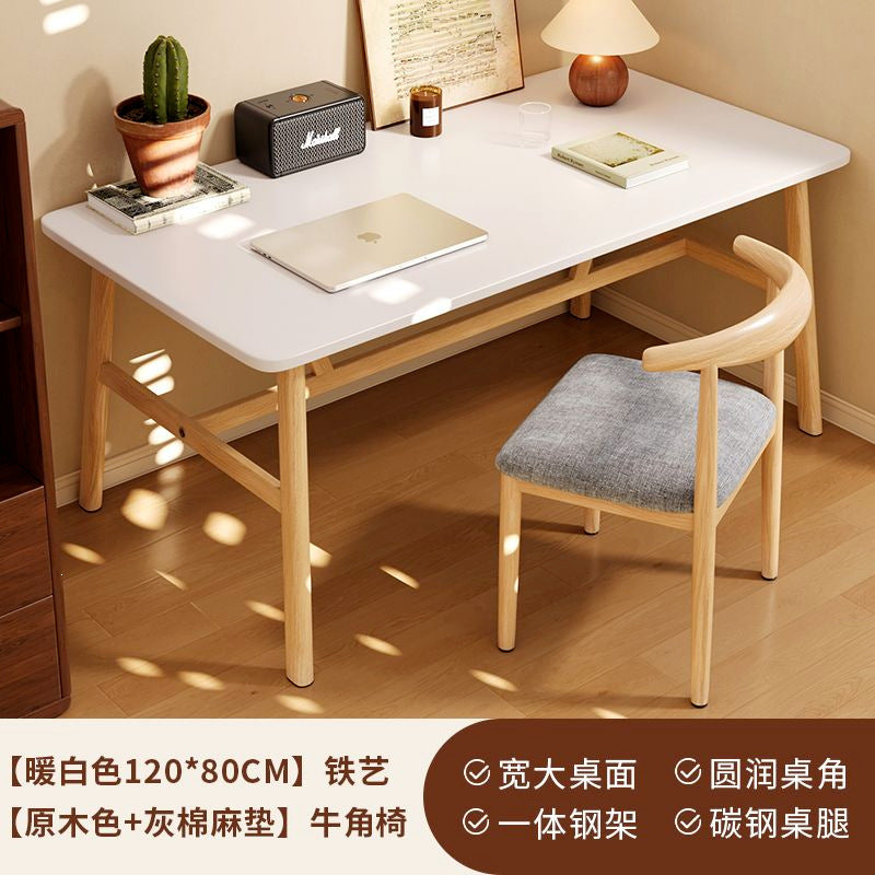 Computer desk bedroom for home desk office table girl casual workbench rectangular simple rental house table and chair