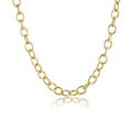 Amazon cross-border hot-selling jewelry stylish thick chain necklace fashion street style fashion ot buckle can be stacked clavicle chain