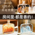 100ml preserved flower flameless reed diffuser - hotel-grade fragrance, home air freshener, and odor eliminator for bathrooms