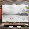Screen partition landscape ink simple foldablemovable entrance facing the door living room baffle partition screen