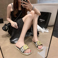 2025 new summer women's slippers - trendy soft sole sandals, casual fashion beach outdoor thick sole slippers