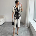 shein cross-border  independent station fashion export printing dress
