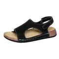 Fashionexportthick solecolorblock roman sandals women's cross-border platform sole velcro open toe beach sandals