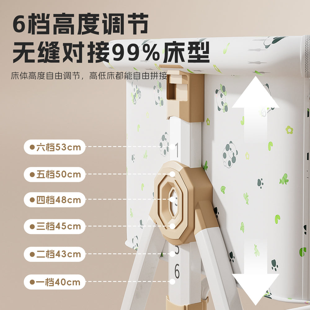 Baby crib movable portable cradle bed foldable multi-function rattle bed bb bed newborn patchwork large bed