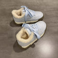 Best sellingfleece-linedniche style fur sneakers for women 2024new arrivalwintereasiest for matchthick sole german training shoes casual sports cotton shoes