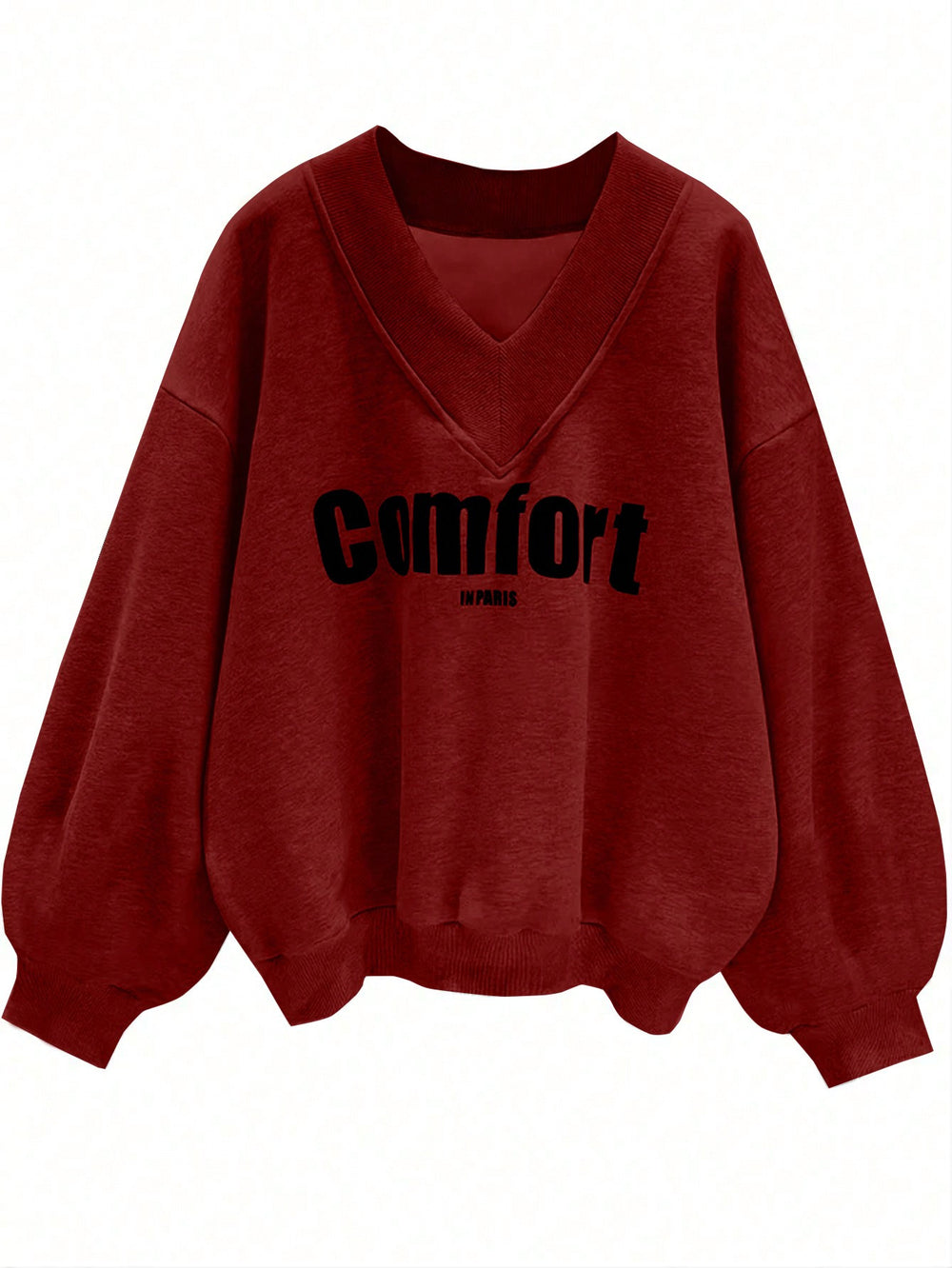 Amazon cross-border e-commerce autumn new arrival: women's gray hoodie - fashionable, casual, loose-fit, versatile v-neck top