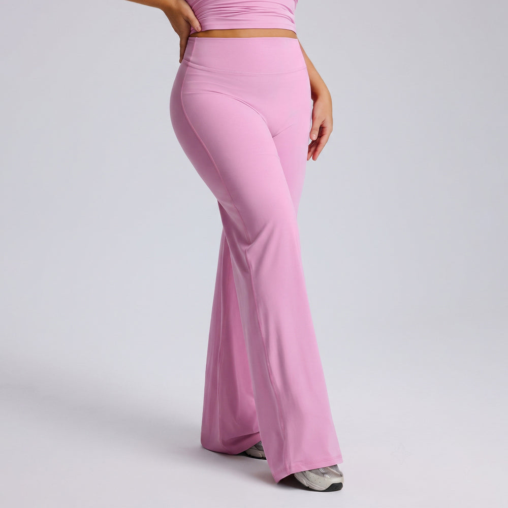 European and american plus size straight leg yoga pants - high waist, slimming, loose fit, women's casual versatile flare leggings for fitness