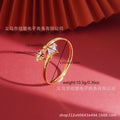 Middle eastern women's sparkling clear elegant round zircon bangle couple engagement wedding jewelry fashion accessories