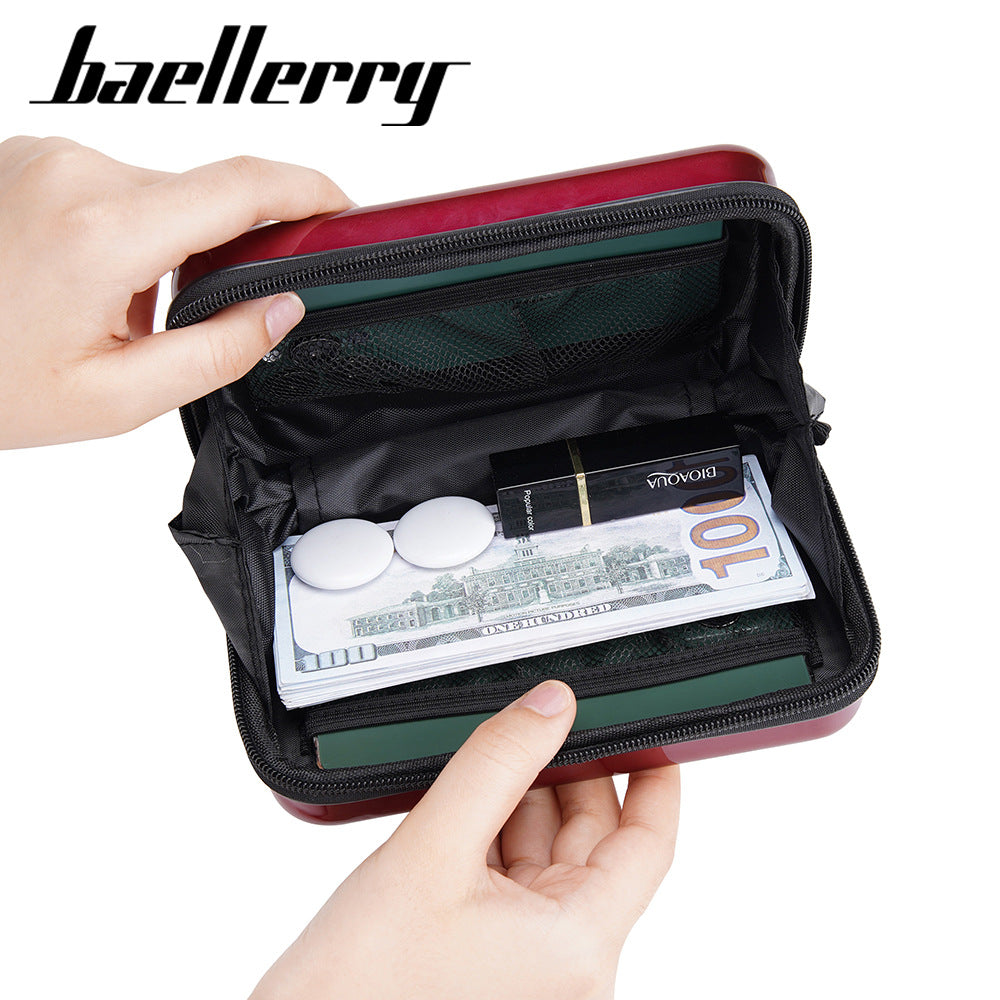 Baellerry new women's PC cosmetic bag  mini box crossbody zipper travel storage bag wholesale