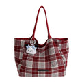Korean style canvas tote bag - new autumn/winter collection - versatile student backpack/shoulder bag - double-sided casual design - large capacity