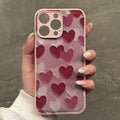 Suitable for iphone 17 pro max oil painting heart phone case, apple 15 full coverage shockproof soft case, women's style wholesale 13