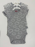 Export original order infant male and female baby slanted button pullover pure cottonprinting half-sleeved bottom triangle khaki
