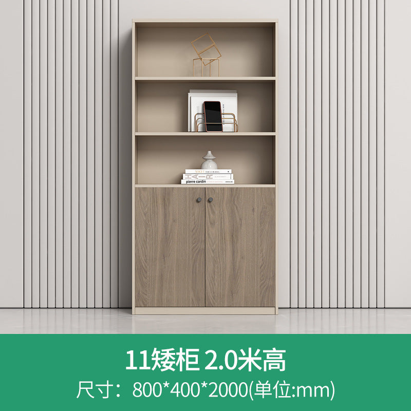 Modern wooden file cabinet office partition low cabinet combination wall-mounted office cabinet with lock storage cabinet office cabinet