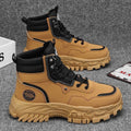 Men's spring 2025 new high-top work boots: trendy, versatile, thick-soled, height-increasing, outdoor martin boots