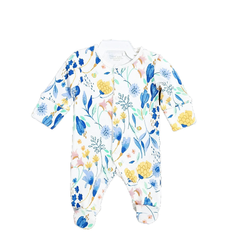 Next baby romper - all-season long sleeve bodysuit - newborn crawling suit - baby girl pajamas - floral print air conditioning suit - crawling suit