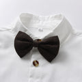children's clothing, stylish spring long-sleeved suspender set for handsome boys, new performance dress for older children