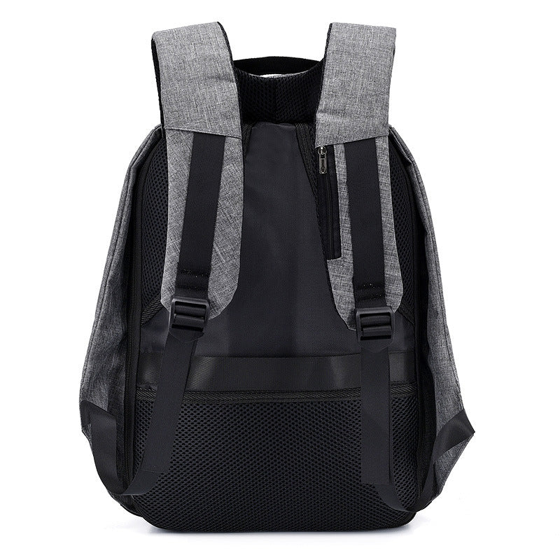 Cross-border business new computer bag male rechargeable junior high school student backpacking travel large capacity simple backpack