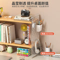 Acrylic desktop organizer, office desk pegboard, computer desk bookshelf, multi-tier storage rack with dividers