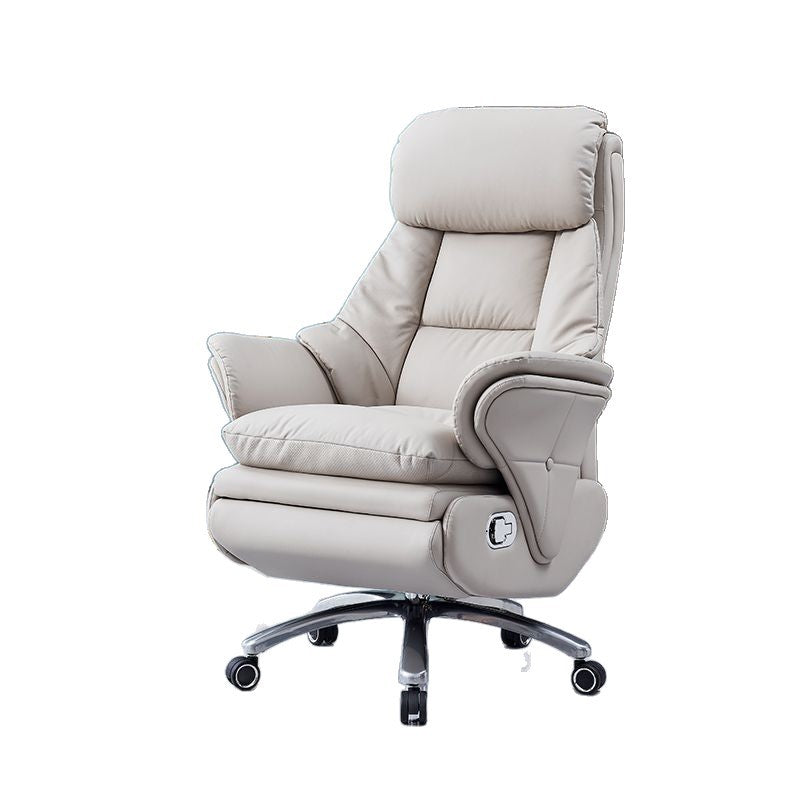 Electric office chair comfortable leather home computer chair ergonomic office massage lumbar support backrest executive chair
