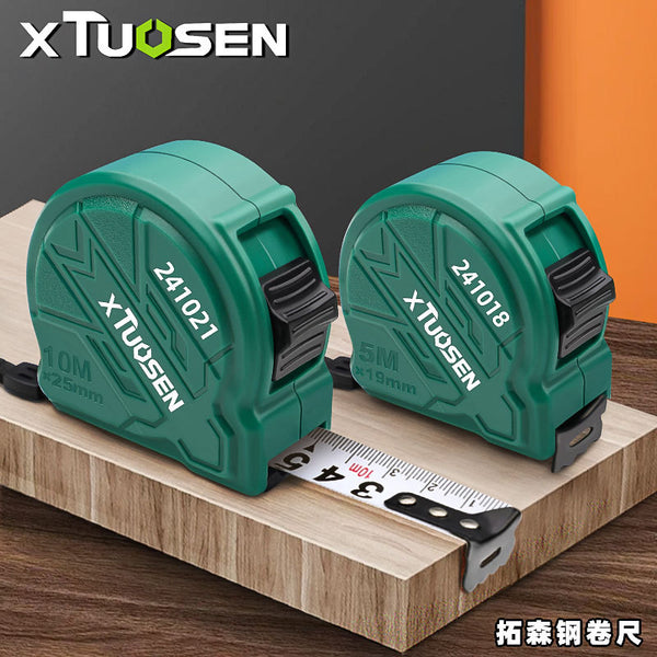 Tuosen Steel Tape Measure 5M Construction Site Measurement Ruler Tape Measure Thickened and Harden Rice Measure Industrial Grade Tape Measure 5 meters Anti-drop