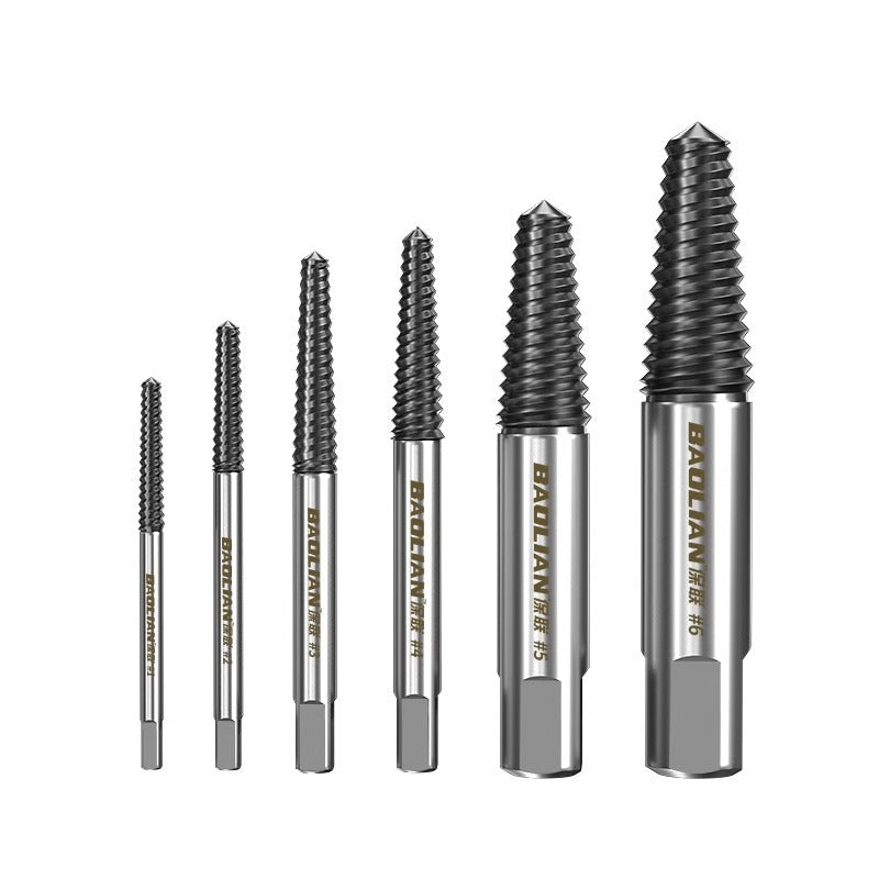Baolian broken screw extractor, sliding wire, broken wire extractor, reverse thread wire extractor, screw thread tool suit