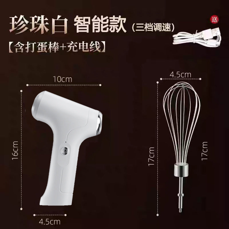 Wireless handheld electric whisk for home baking - cream whipper, mixer, kitchen baking gadget, egg white beater