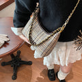 Underarm contrast color casual small square bag women's 2025 spring new korean style retro fashion large capacity commuter shoulder bag