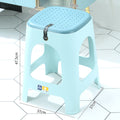 European style fashionthickened plastic stool cut out style bath stool stackable four-color high stool adult home cooked rubber stool