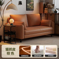 Cat scratch leather retro sofa small apartment comfortable corduroy sofa living room balcony rental house sofa with backrest