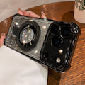 Four-corner airbag anti-fall suitable for apple 17 mobile phone case iphone 16 excellent shield magnetic holder glitter protective cover 15