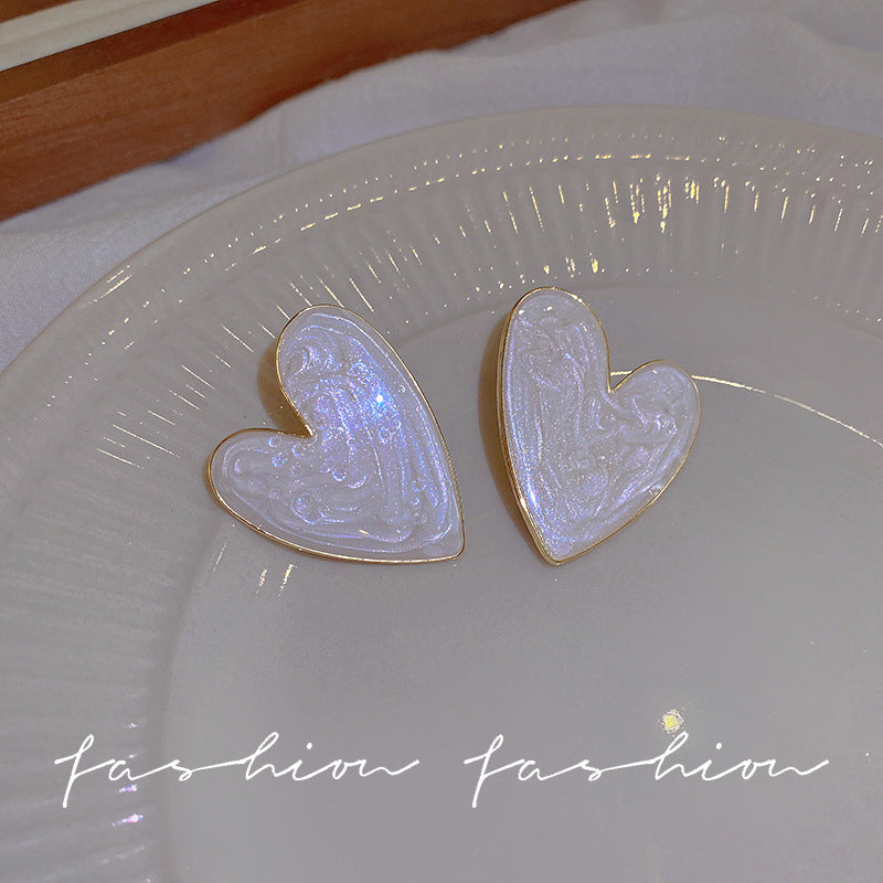 925 sterling silver needle spring/summer floral earrings - elegant, high-end, unique pearl stud earrings - wholesale